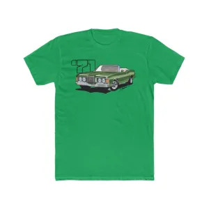 1971 Mercury Cougar Convertible Green Men's Cotton Crew Tee