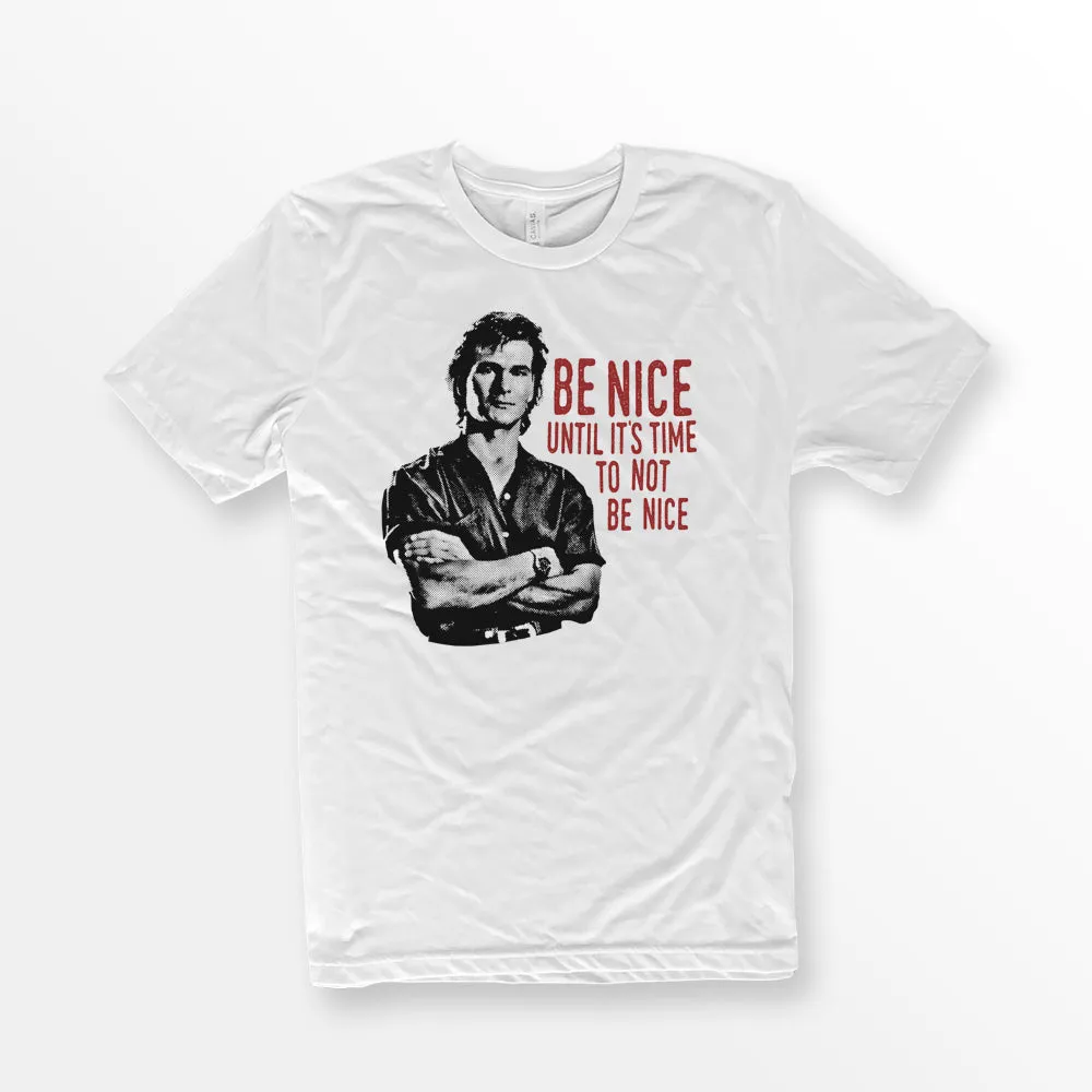 90's Dalton Swayze Be Nice Premium T-shirt