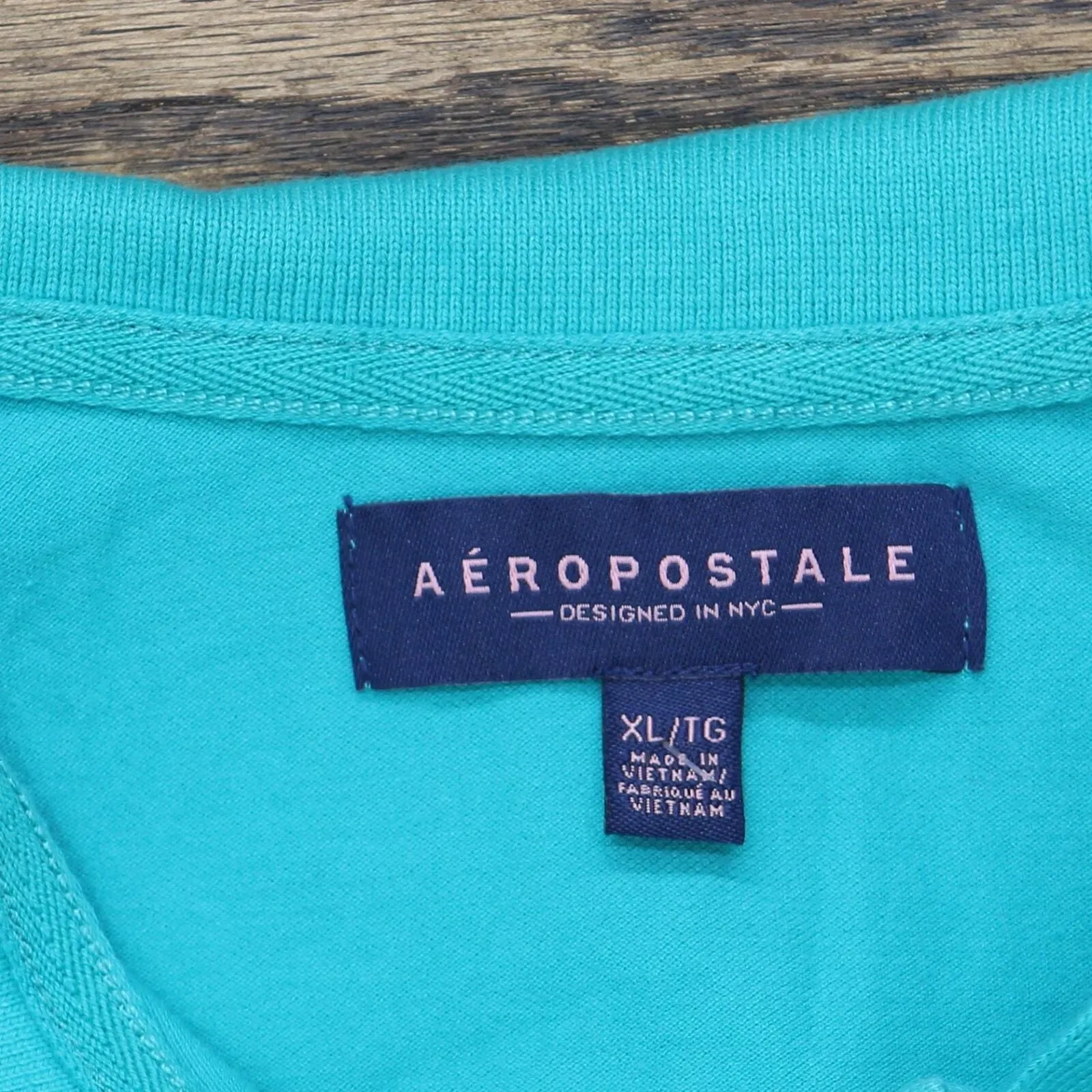 Aeropostale Girls A87 Short Sleeve Polo Shirt 1678eb81398d9a Aqua Blue Green XL