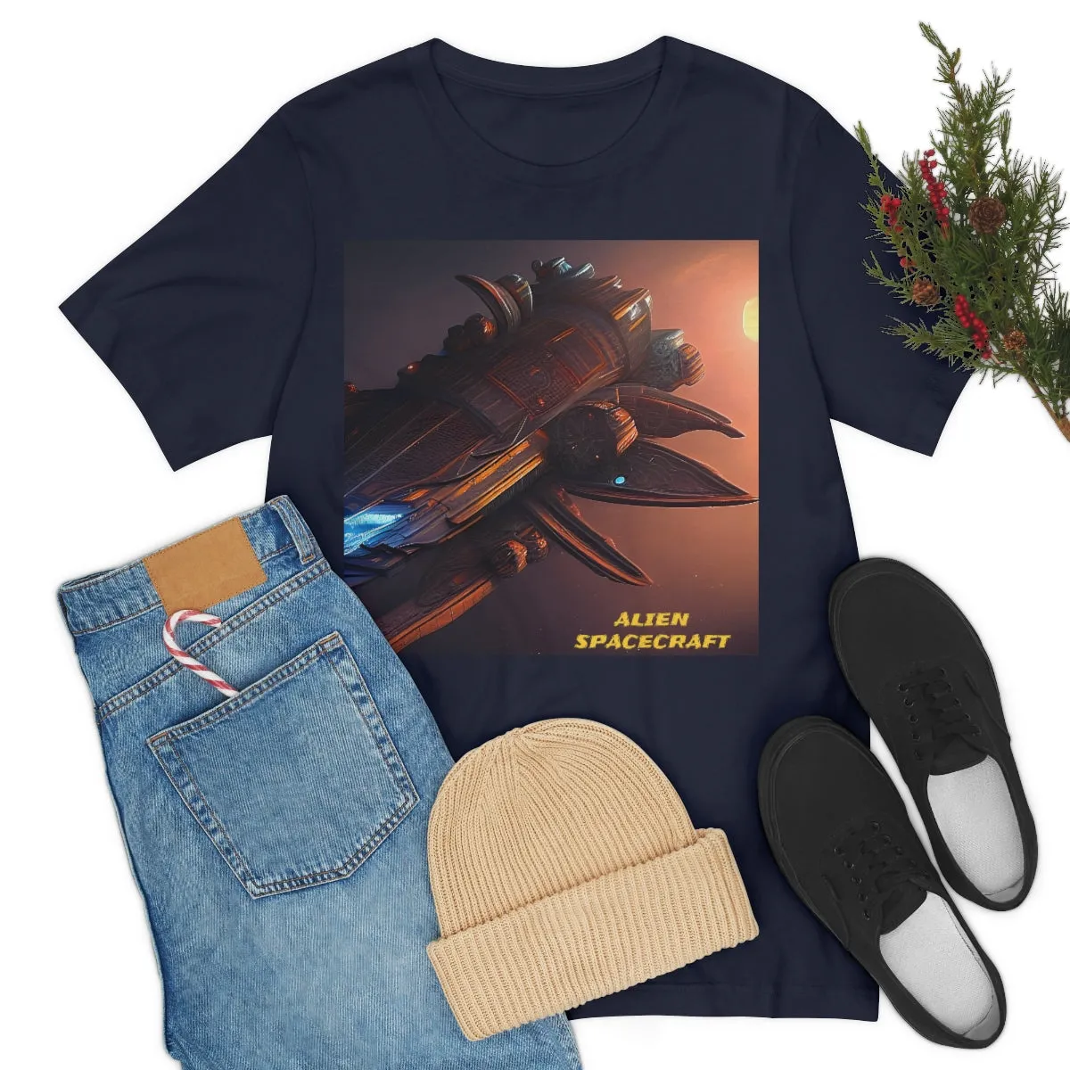 Alien Spacecraft Short Sleeve Tee