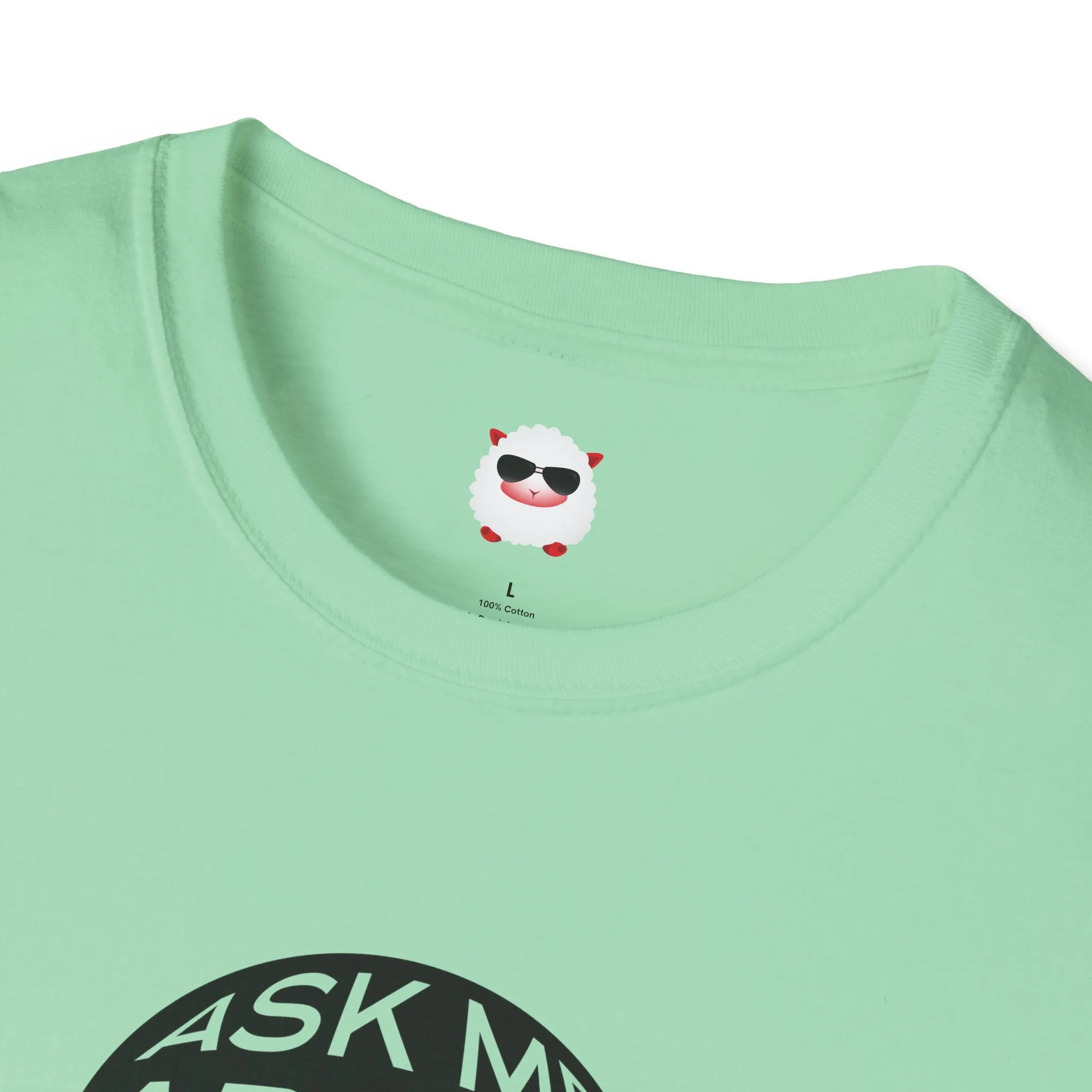 Ask Me About Real Estate Circle Unisex Softstyle T-Shirt