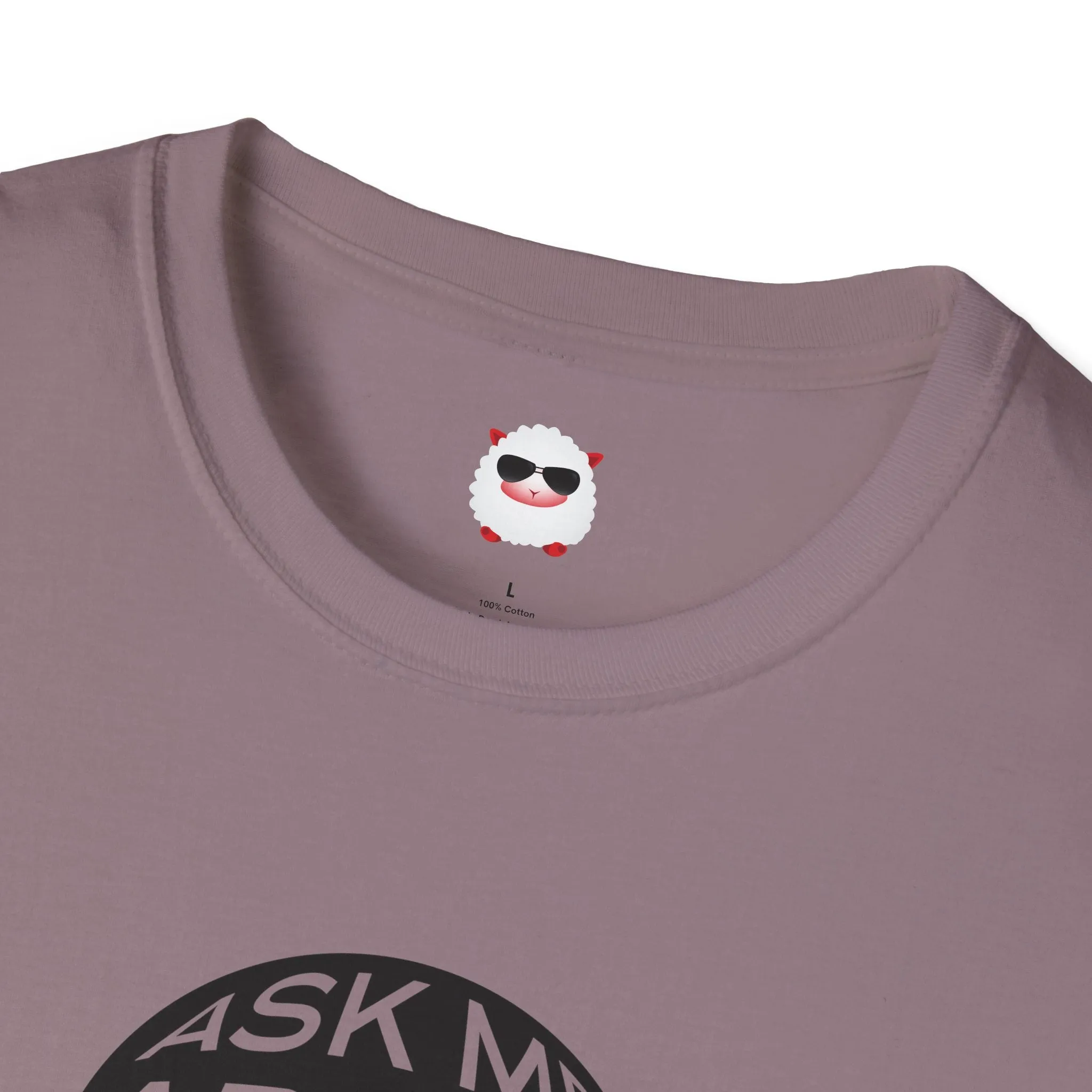 Ask Me About Real Estate Circle Unisex Softstyle T-Shirt