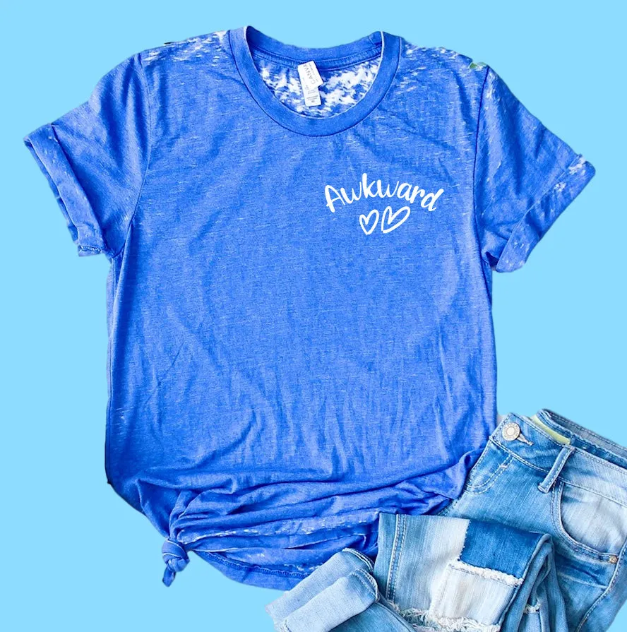 Awkward Shirt | Funny Shirt | Acid Wash T Shirt | Unisex Crew