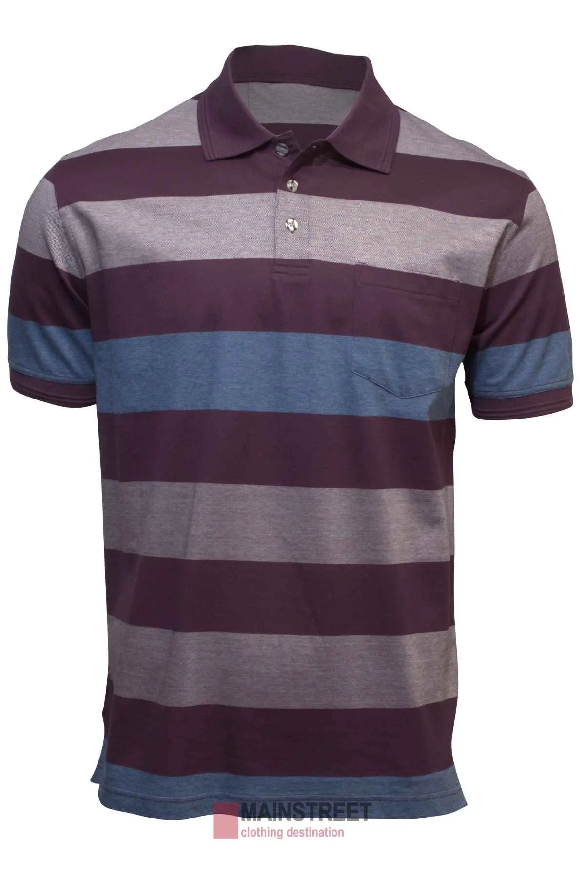 Back Bay Mercerised Cotton Jacquard Polo