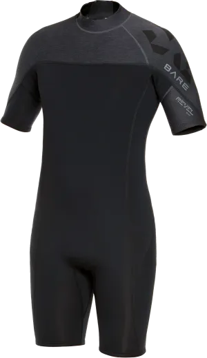 Bare Men's 2mm Revel Shorty Wetsuit - Sizes Medium/large, Large and X-large IN STOCK