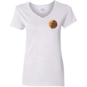 Basketball Bolt - Womens Classic V-Neck T-Shirt