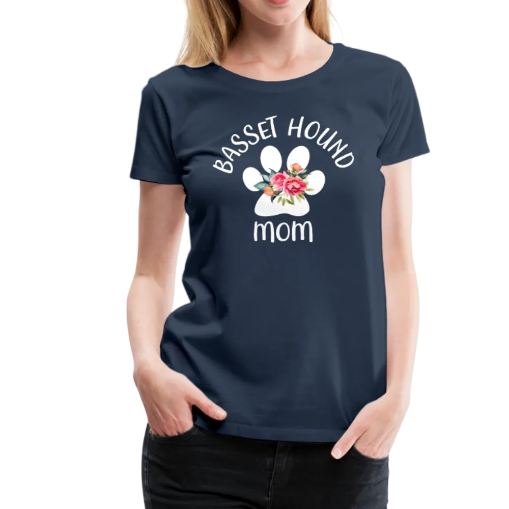 Basset Hound Mom Women’s Premium T-Shirt (CK1529)