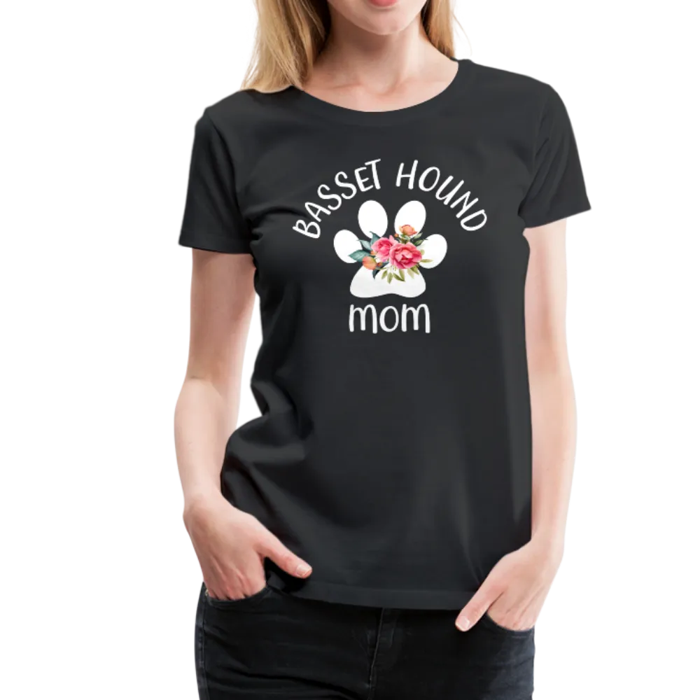 Basset Hound Mom Women’s Premium T-Shirt (CK1529)