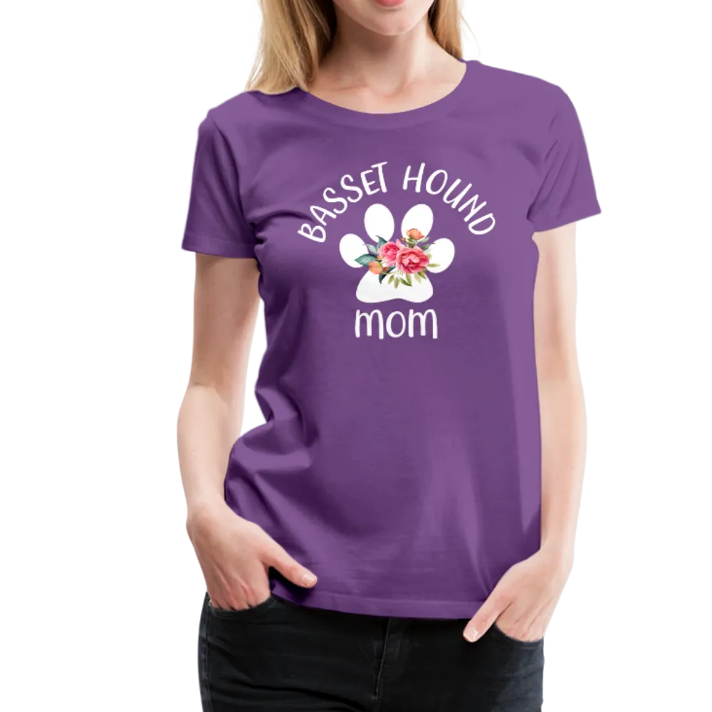 Basset Hound Mom Women’s Premium T-Shirt (CK1529)