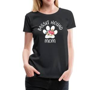 Basset Hound Mom Women’s Premium T-Shirt (CK1529)