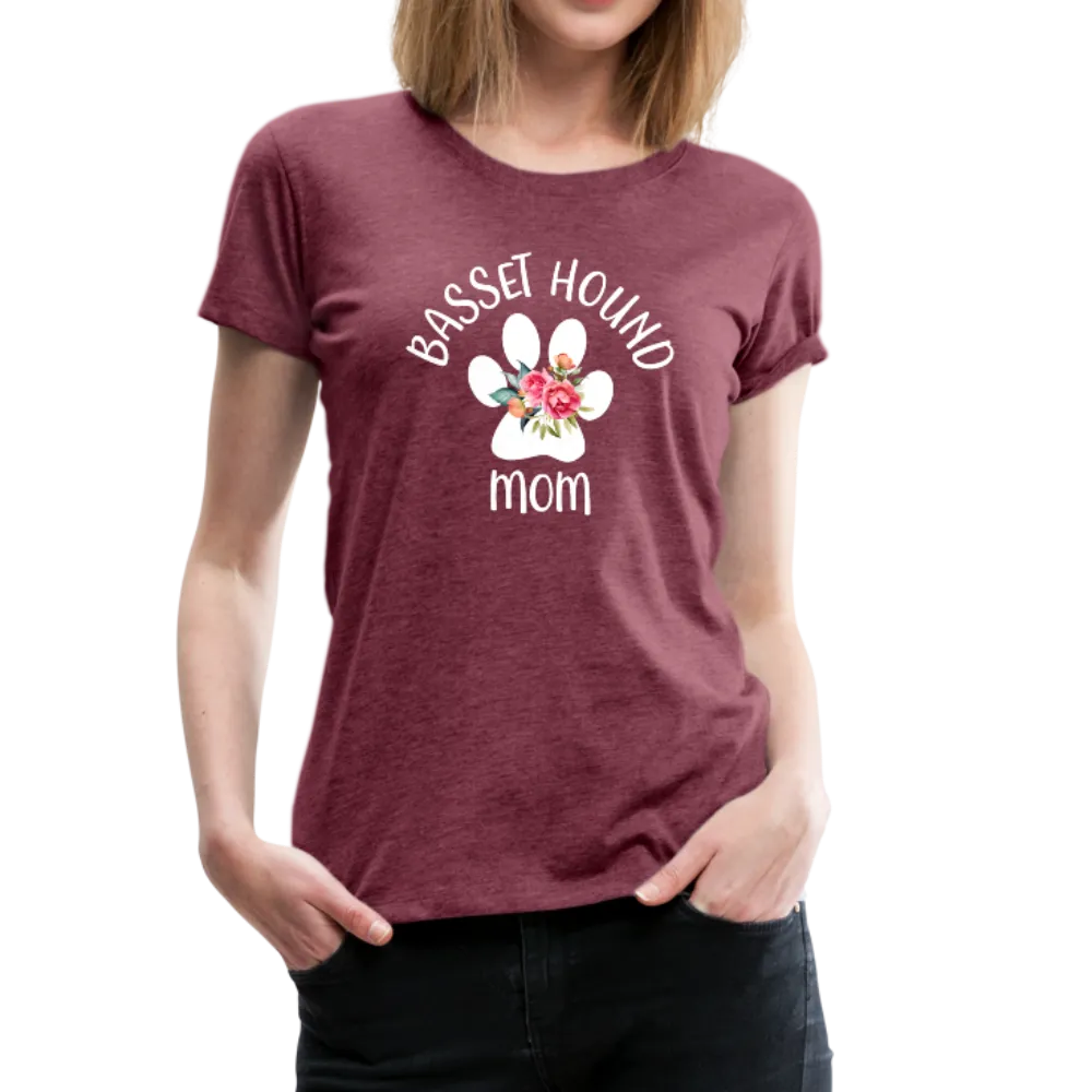 Basset Hound Mom Women’s Premium T-Shirt (CK1529)