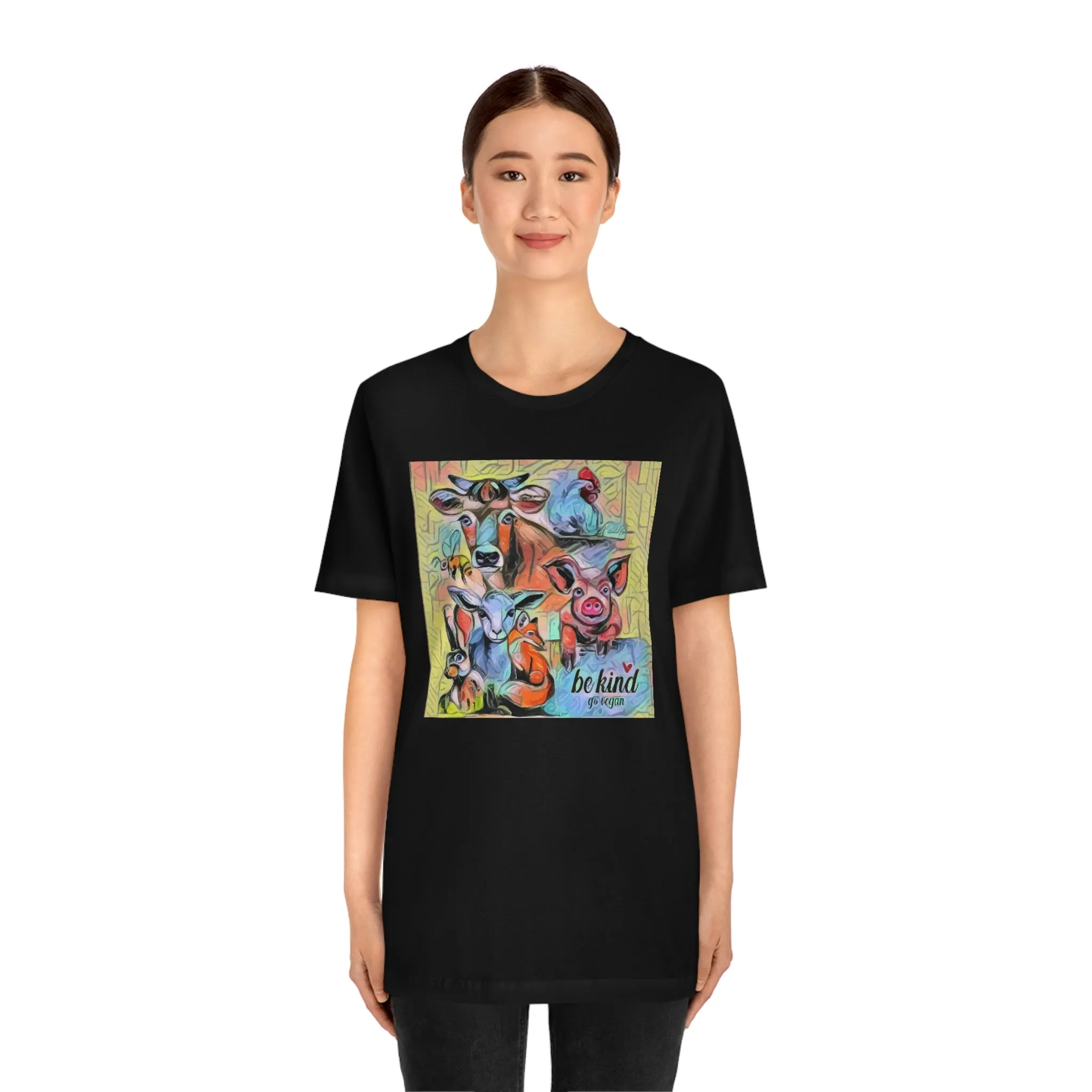 Be Kind Go Vegan Short Sleeve Tee