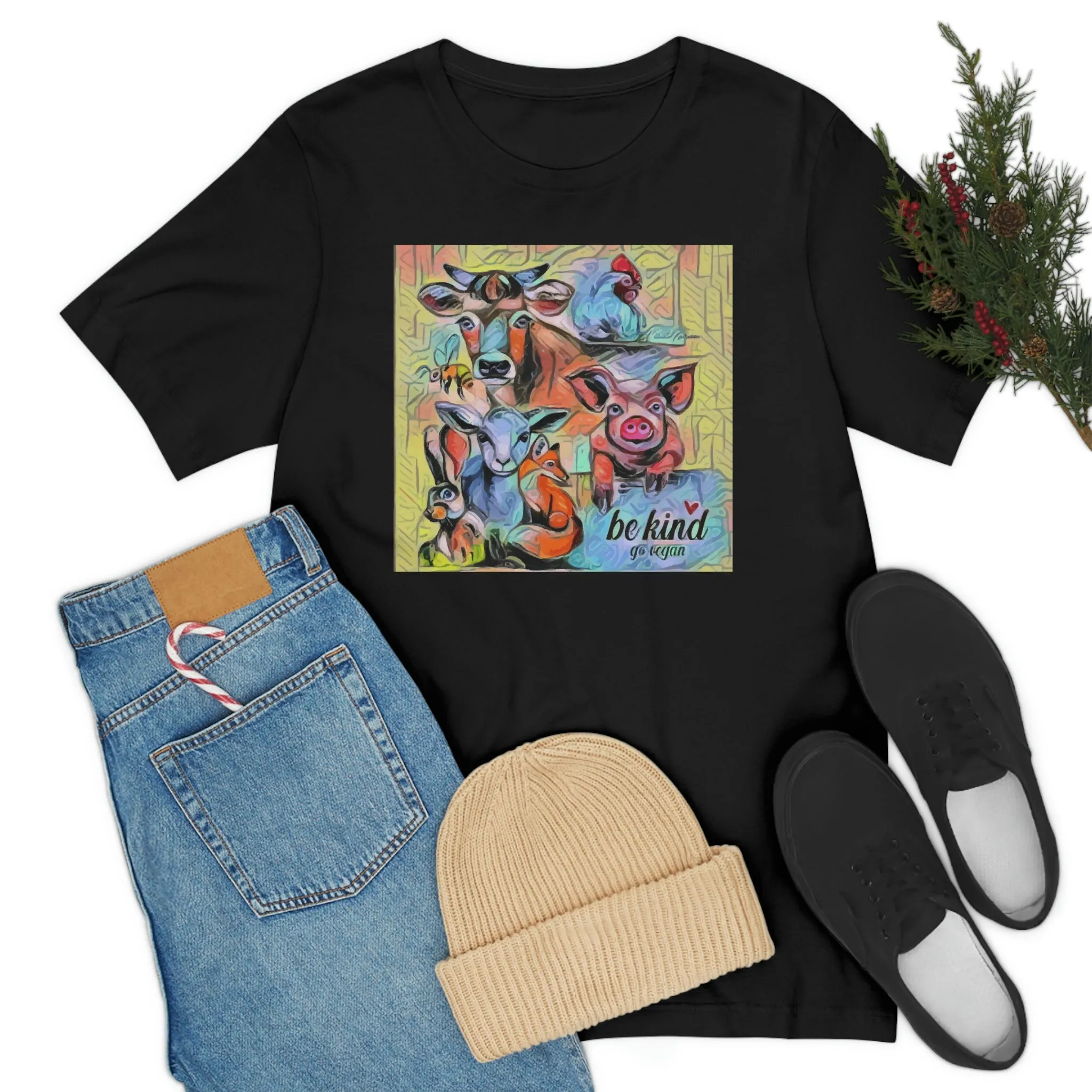 Be Kind Go Vegan Short Sleeve Tee