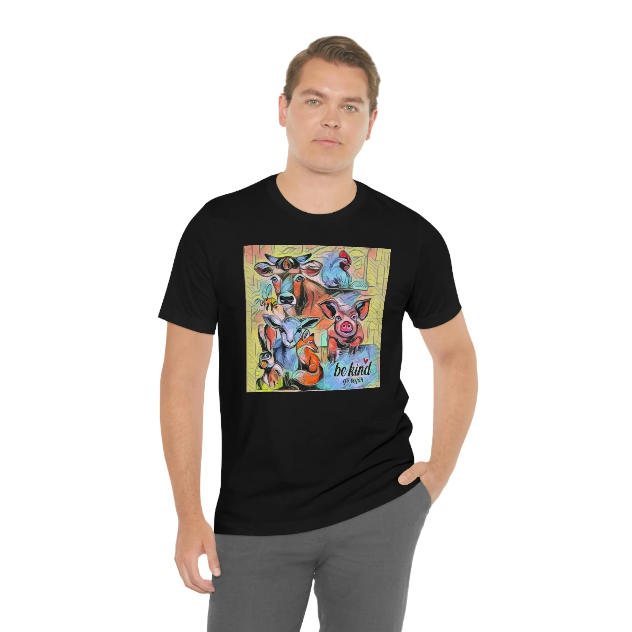 Be Kind Go Vegan Short Sleeve Tee