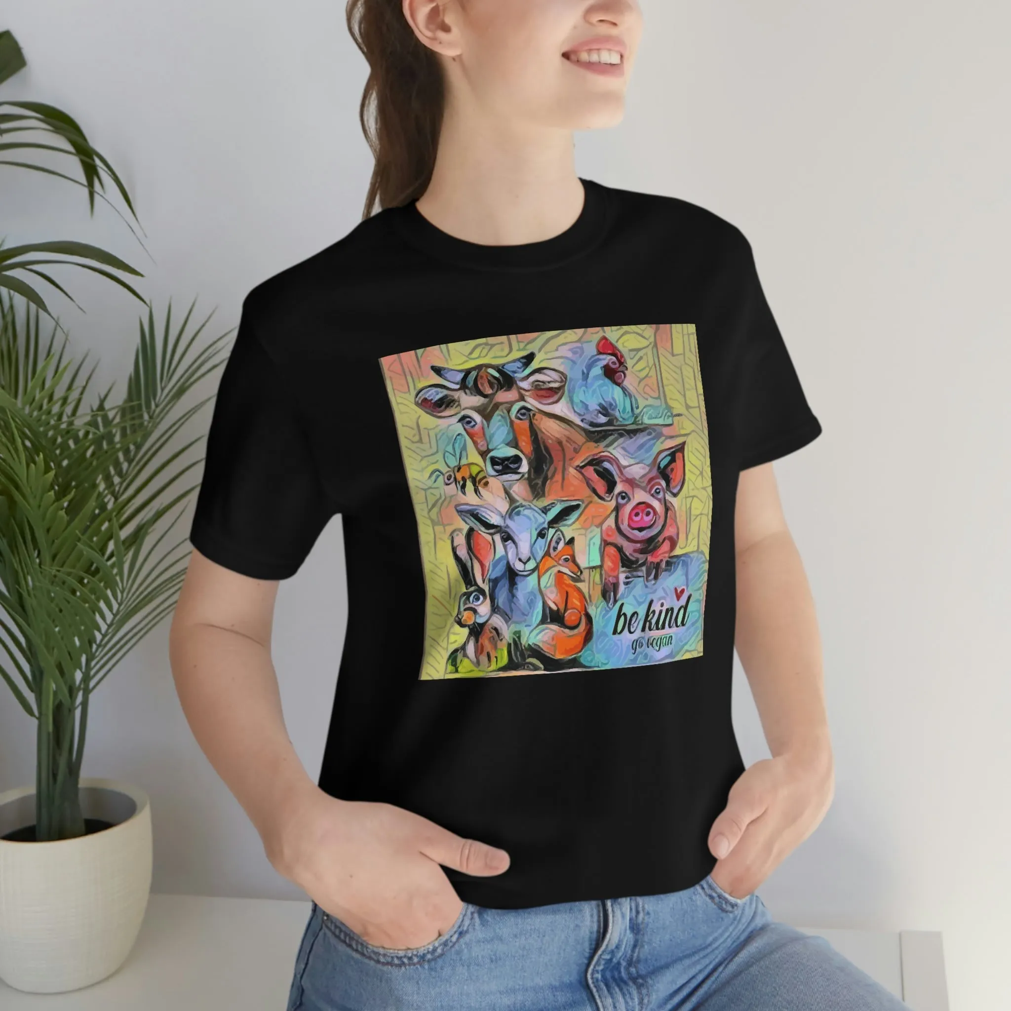 Be Kind Go Vegan Short Sleeve Tee