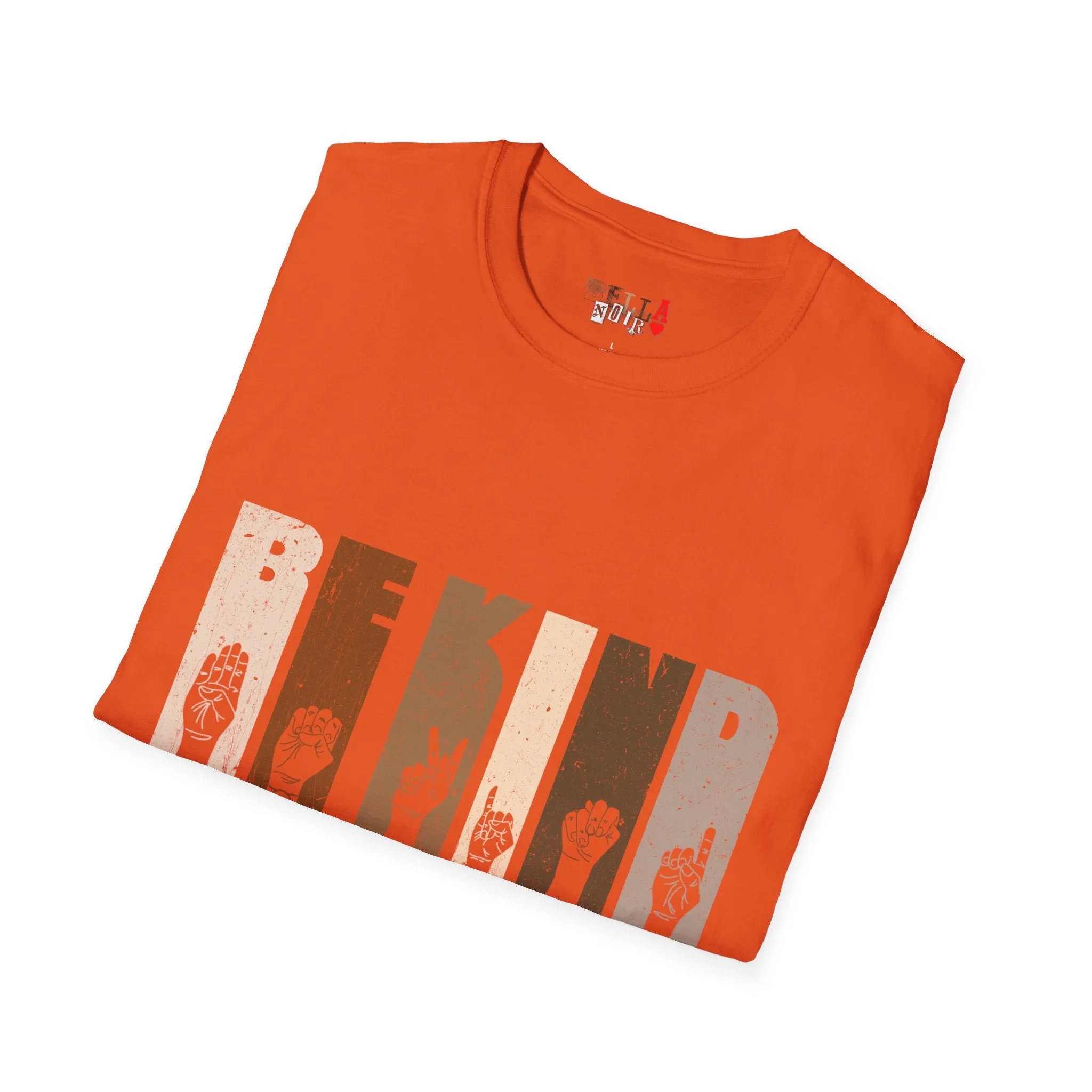 Be Kind Sign Language Unisex Softstyle T-Shirt