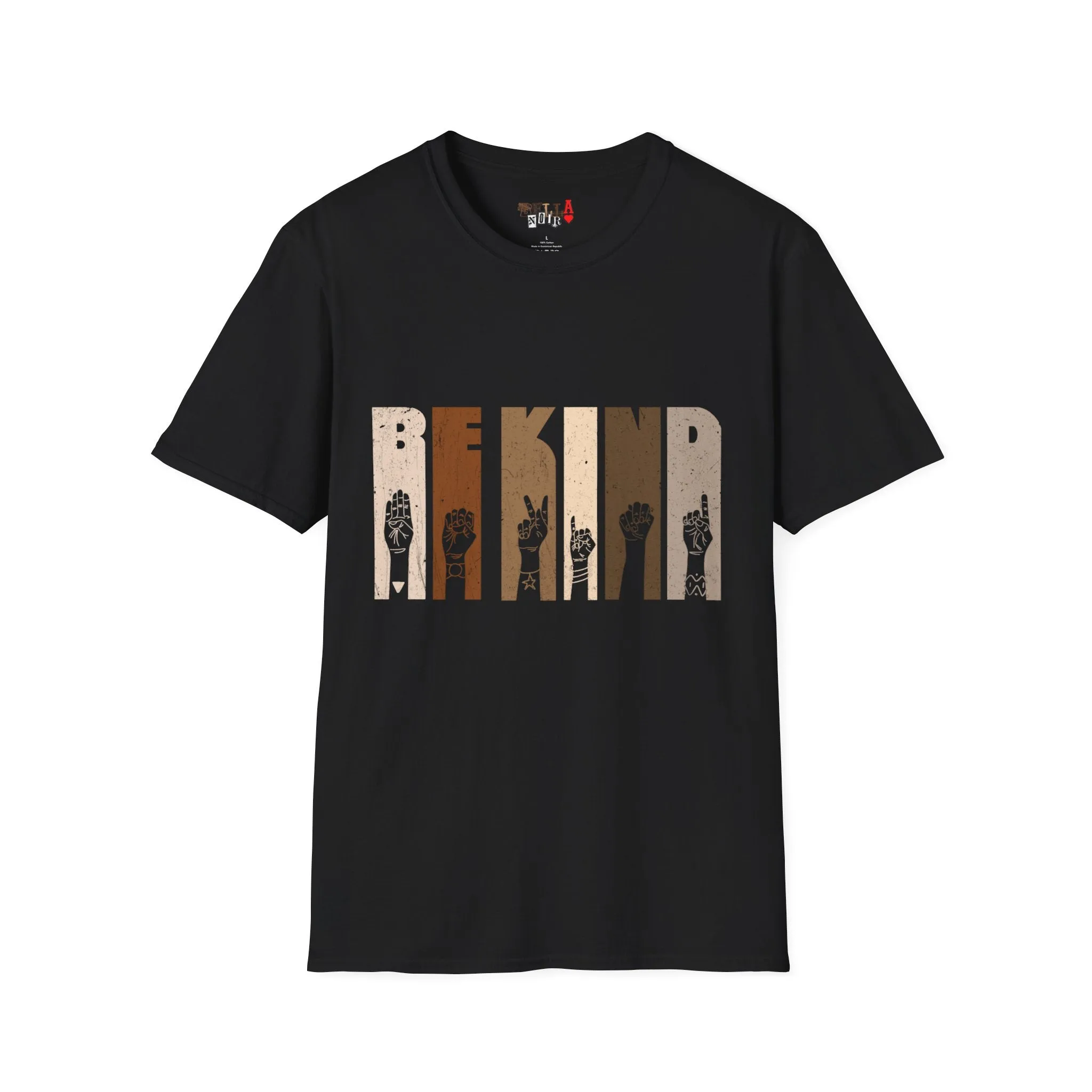 Be Kind Sign Language Unisex Softstyle T-Shirt