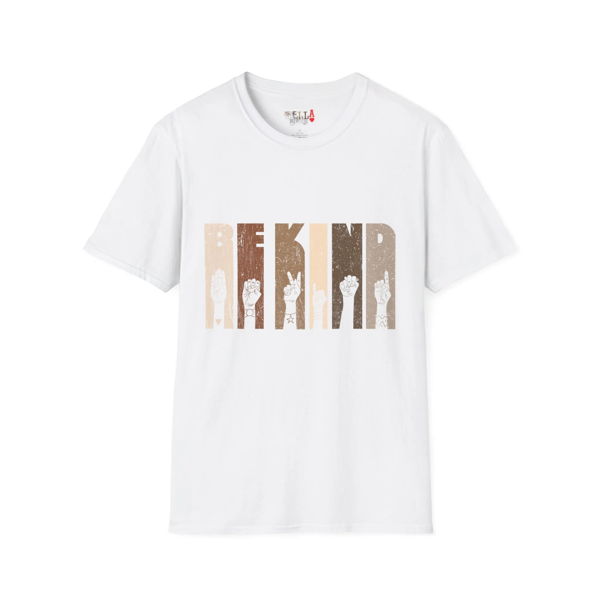 Be Kind Sign Language Unisex Softstyle T-Shirt