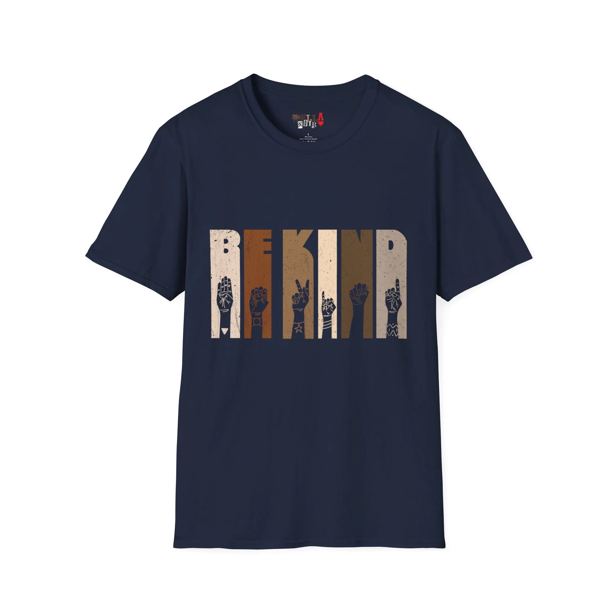 Be Kind Sign Language Unisex Softstyle T-Shirt