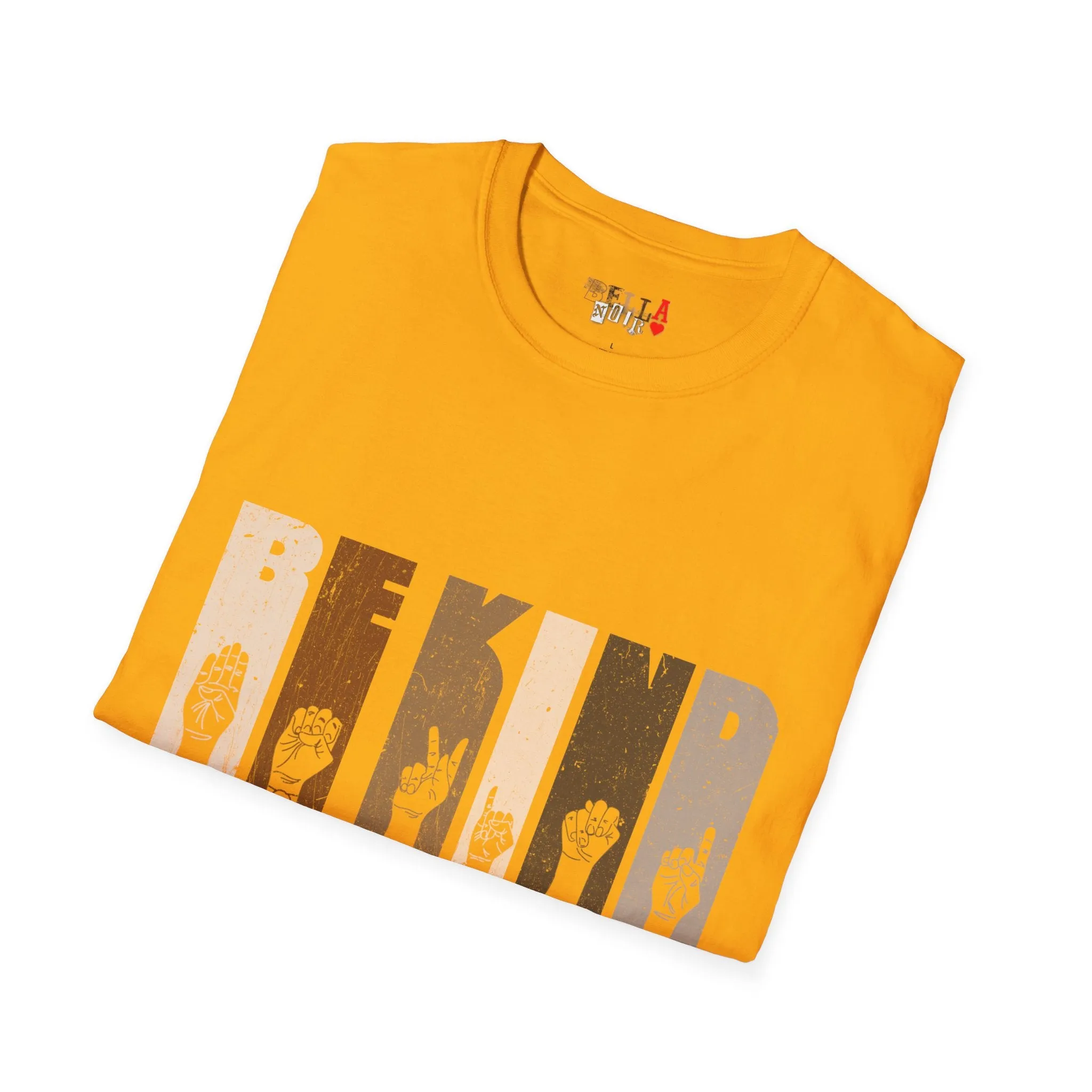 Be Kind Sign Language Unisex Softstyle T-Shirt