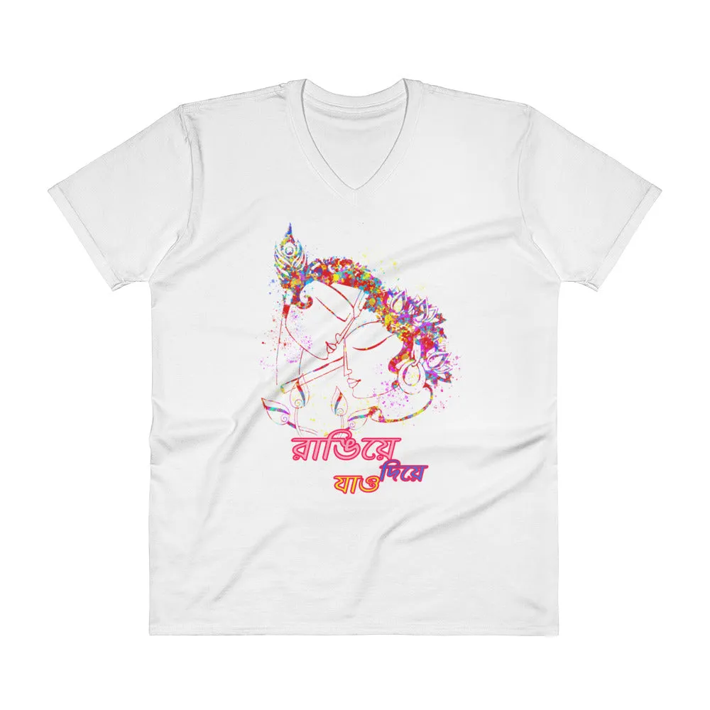 Bengali Lightweight Fashion V-Neck T-Shirt - Rangie Die Jao