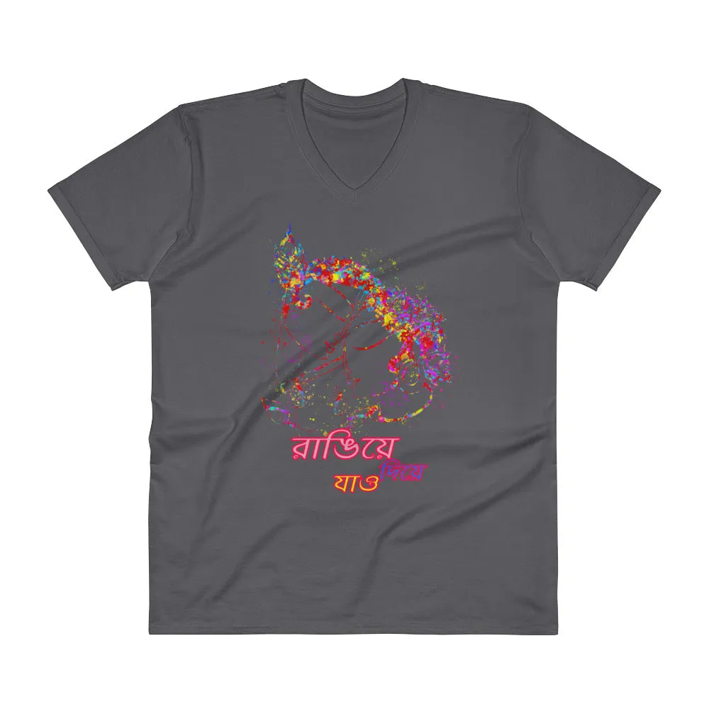 Bengali Lightweight Fashion V-Neck T-Shirt - Rangie Die Jao