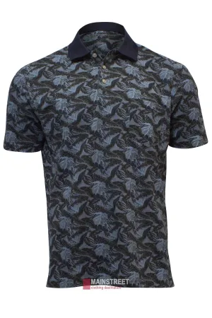 Blue Horizon Print Polo