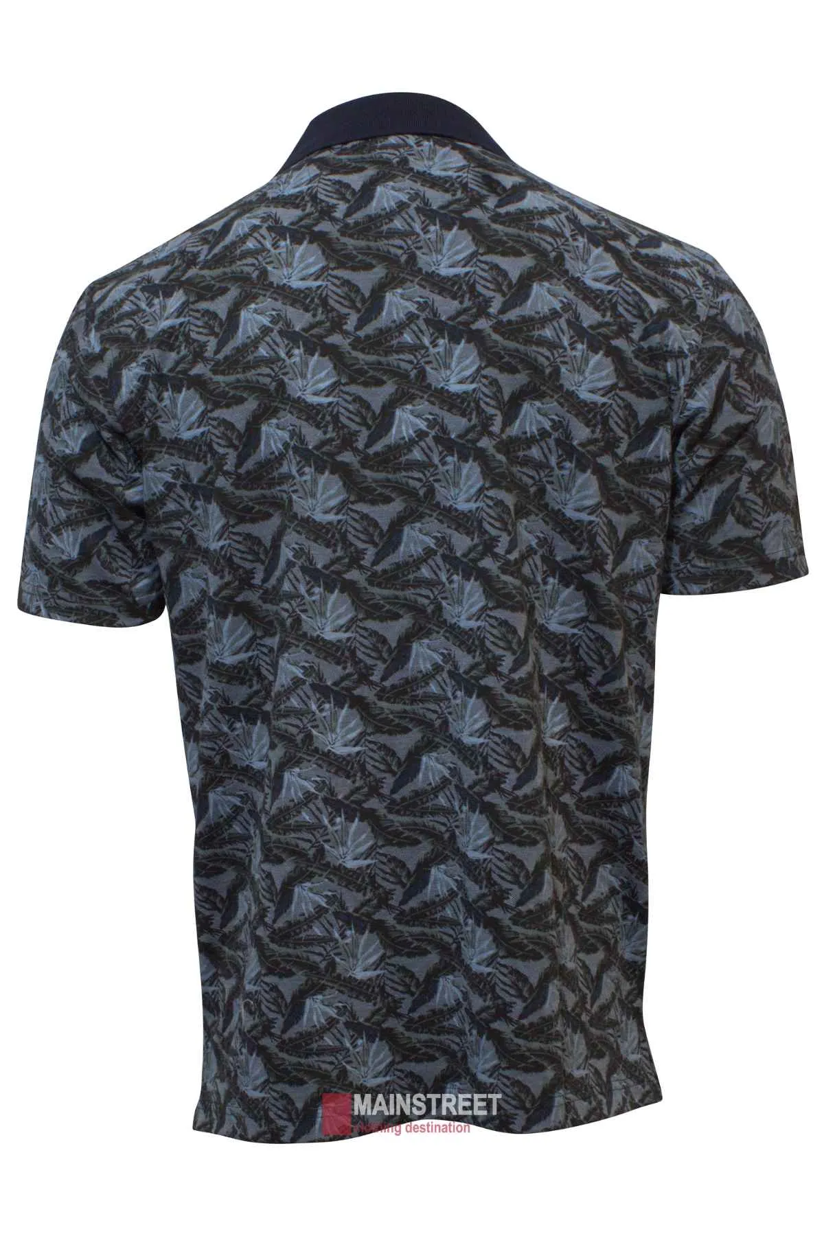 Blue Horizon Print Polo