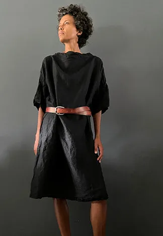 BOAT NECK DRESS LINEN