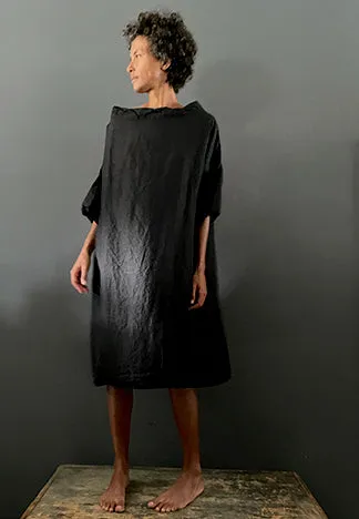 BOAT NECK DRESS LINEN