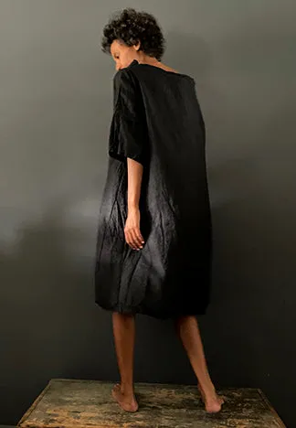BOAT NECK DRESS LINEN