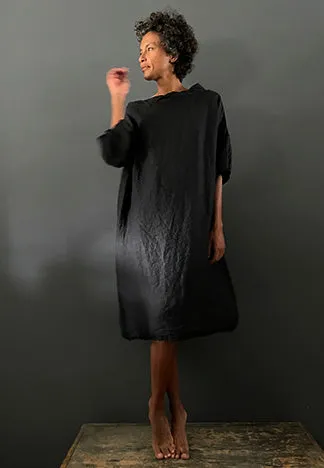 BOAT NECK DRESS LINEN