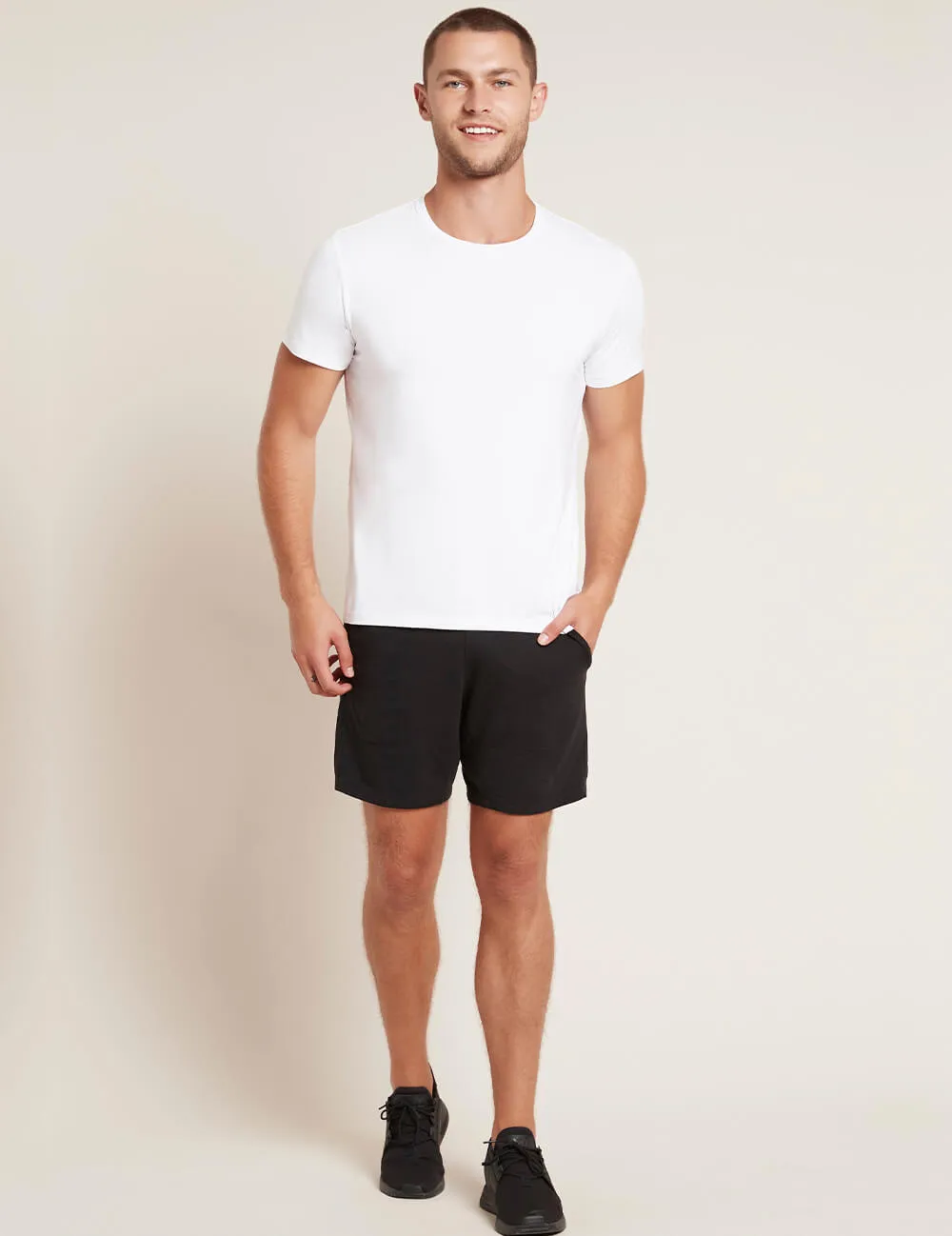 Boody Bamboo EcoWear Men's Crew Neck T-Shirt White, (Small)