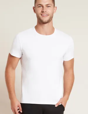 Boody Bamboo EcoWear Men's Crew Neck T-Shirt White, (Small)