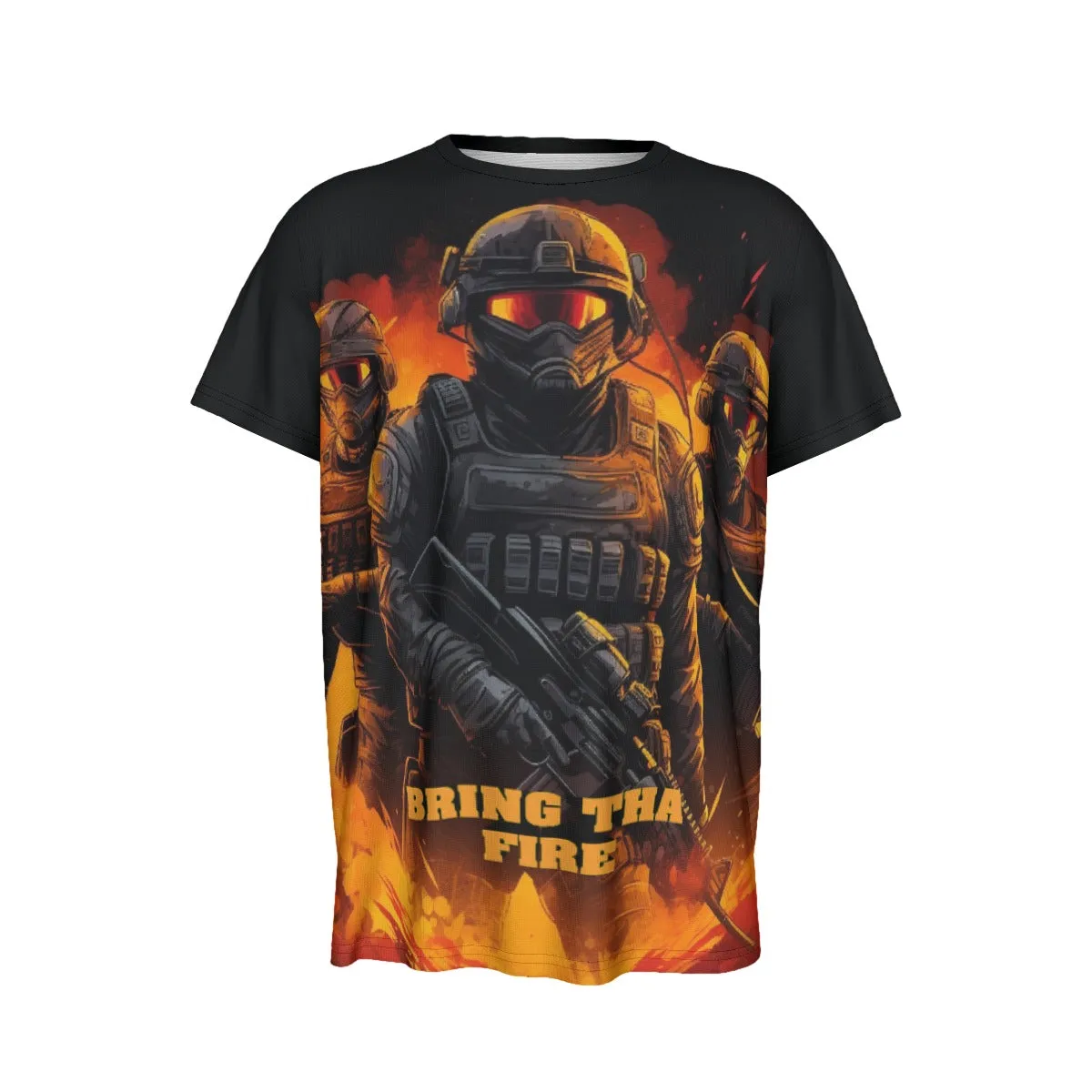 Bring the Fire Men's Round Neck Short Sleeve T-Shirt