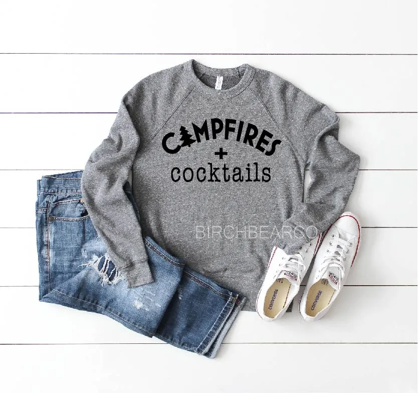 Campfires and Cocktails Sweatshirt