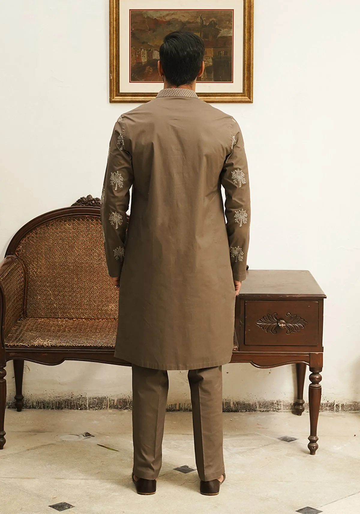 CARAMEL BROWN KURTA PAJAMA