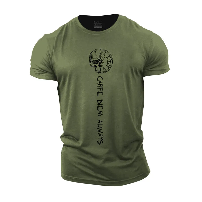 Carpe Diem Always Cotton Men's T-Shirts