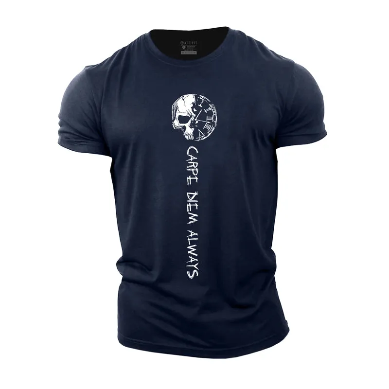 Carpe Diem Always Cotton Men's T-Shirts