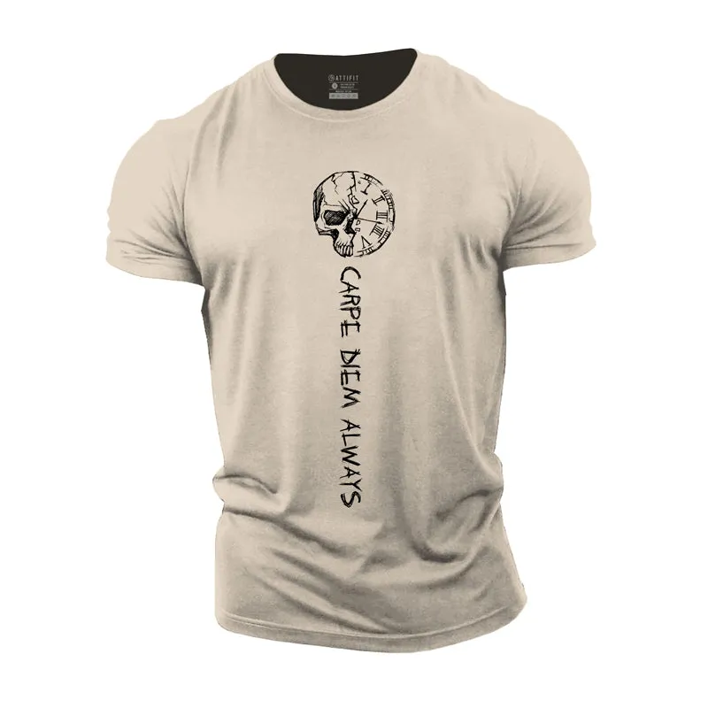 Carpe Diem Always Cotton Men's T-Shirts