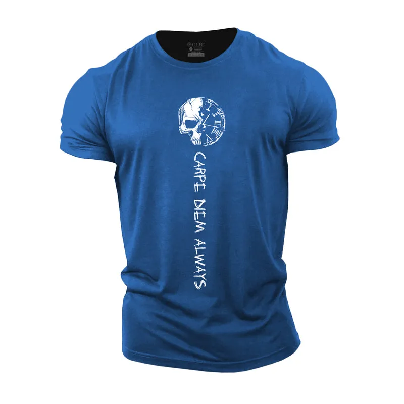 Carpe Diem Always Cotton Men's T-Shirts