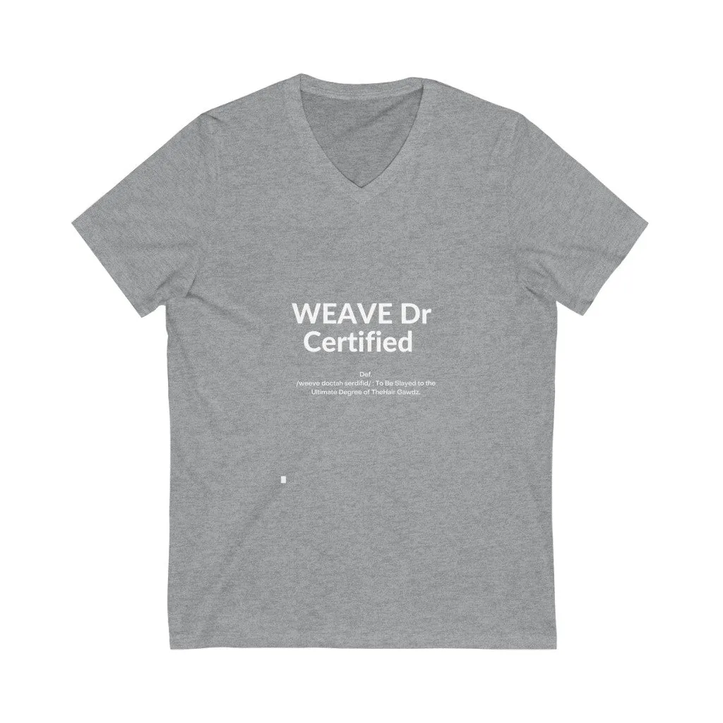 Cert Unisex Jersey Short Sleeve V-Neck Tee