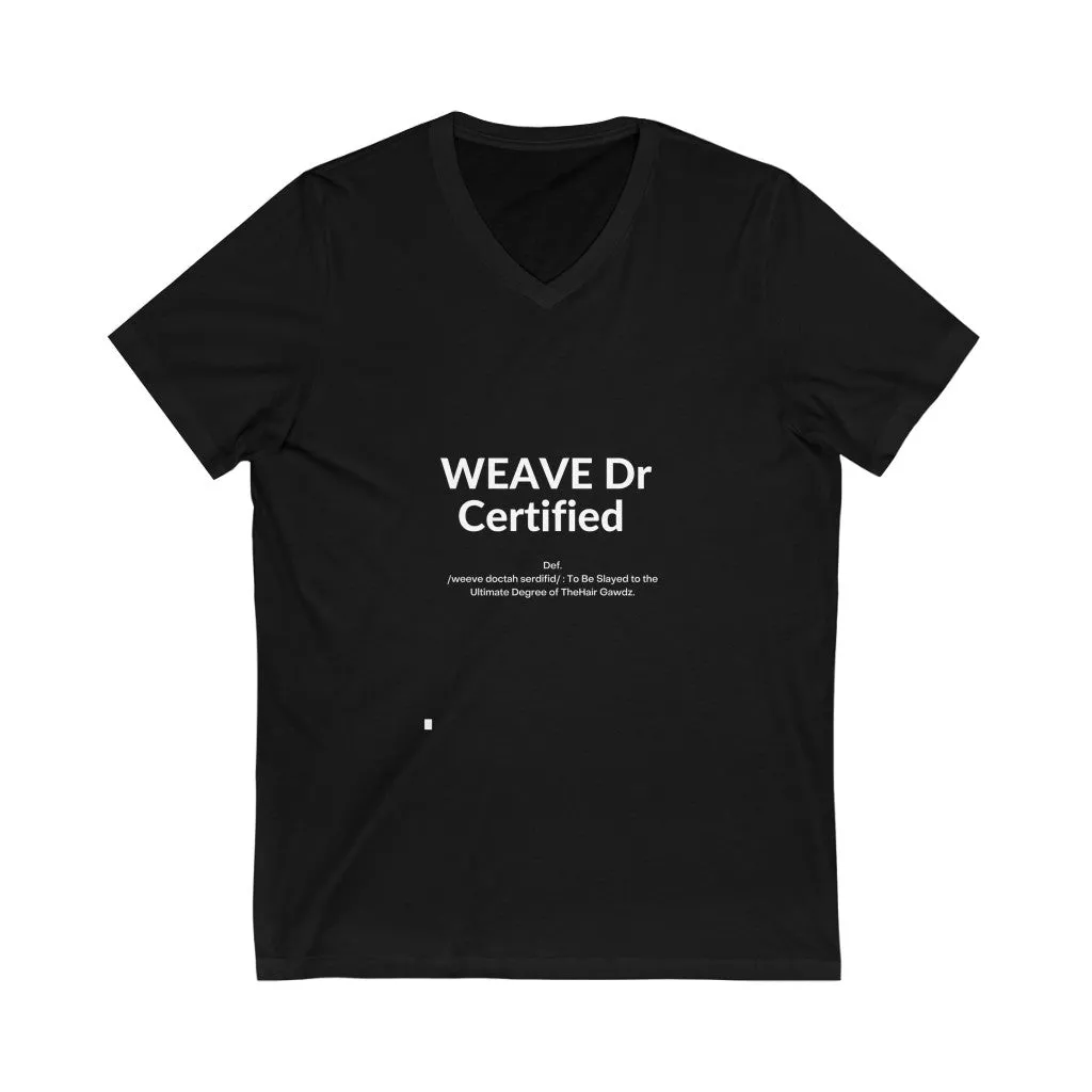 Cert Unisex Jersey Short Sleeve V-Neck Tee