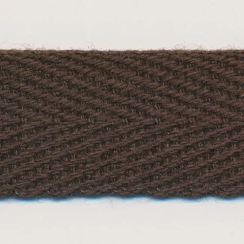 Cotton Herringbone Tape #142 Coffee Brown
