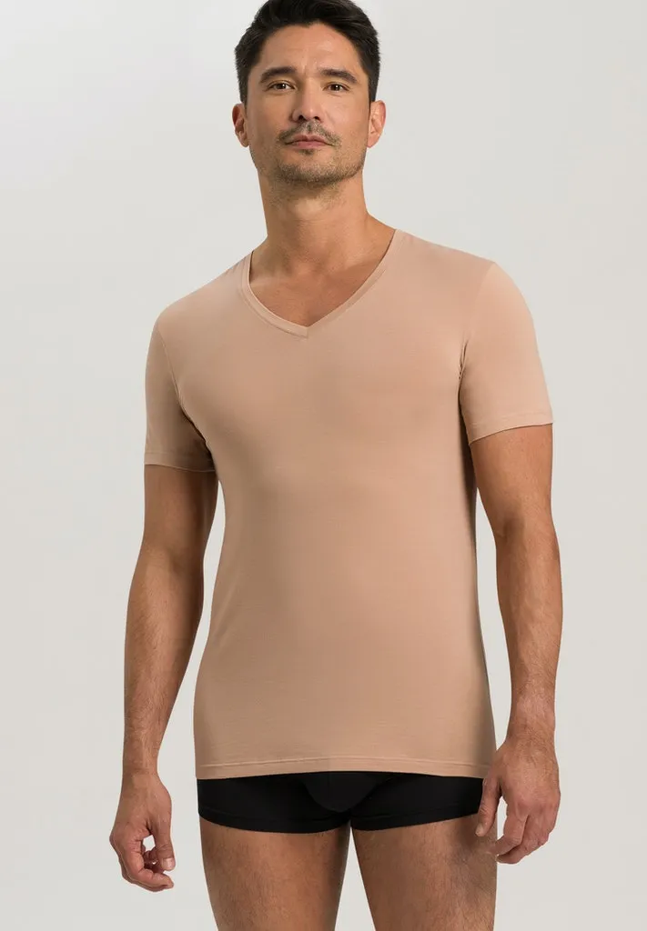 Cotton Superior - Short-Sleeved V-Neck Top