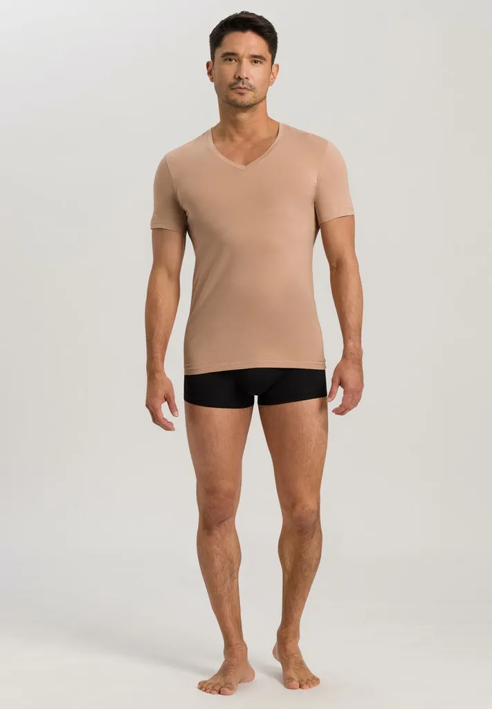 Cotton Superior - Short-Sleeved V-Neck Top