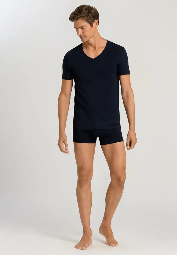 Cotton Superior - Short-Sleeved V-Neck Top