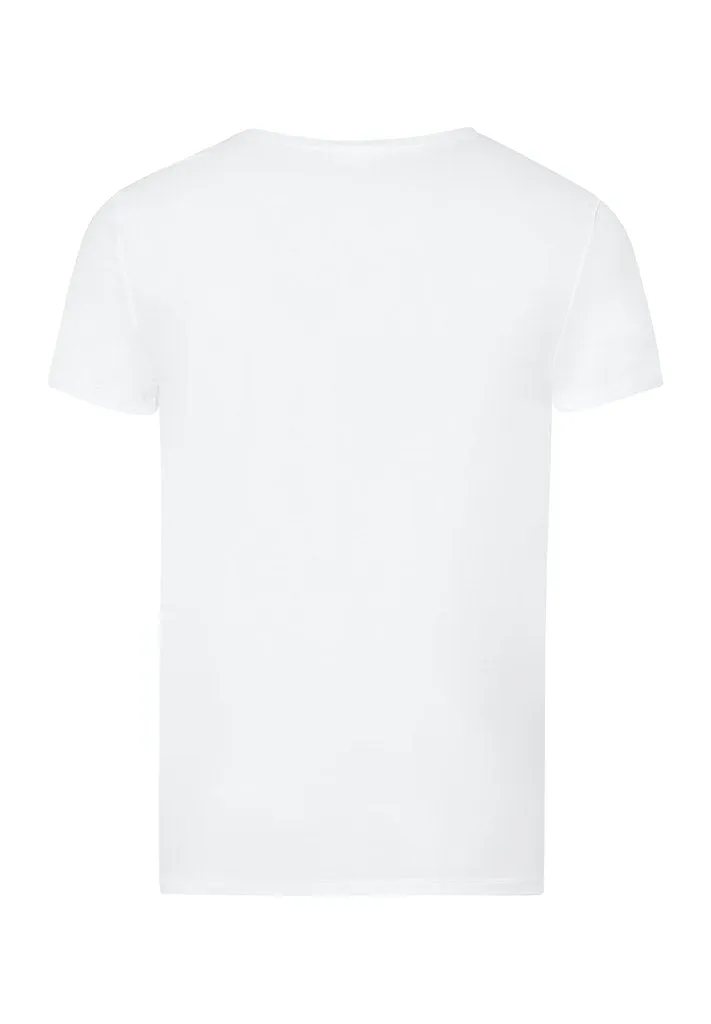Cotton Superior - Short-Sleeved V-Neck Top