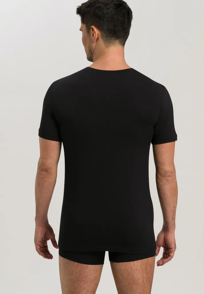 Cotton Superior - Short-Sleeved V-Neck Top