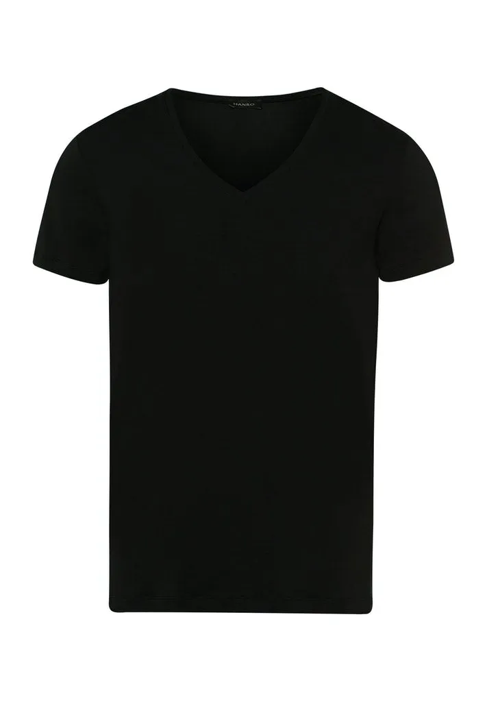Cotton Superior - Short-Sleeved V-Neck Top